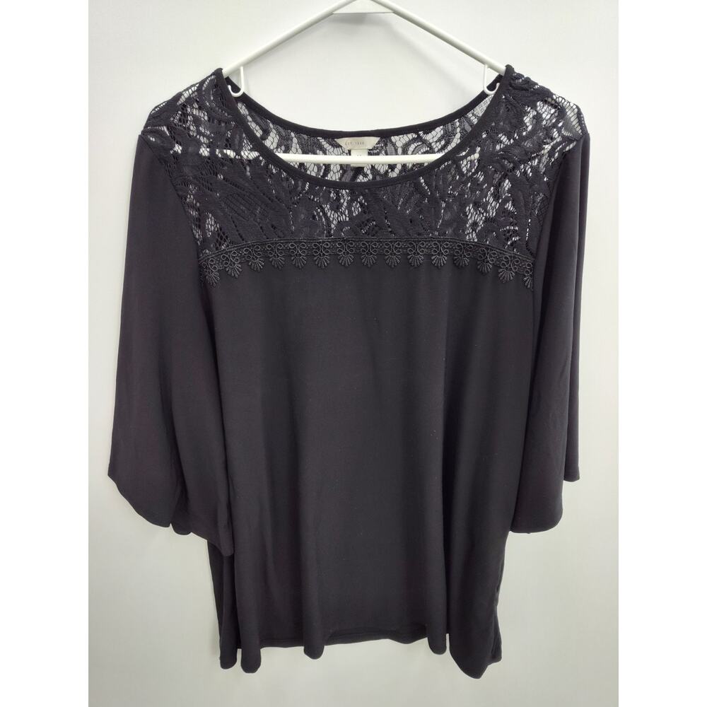 Black Lace Top Shirt